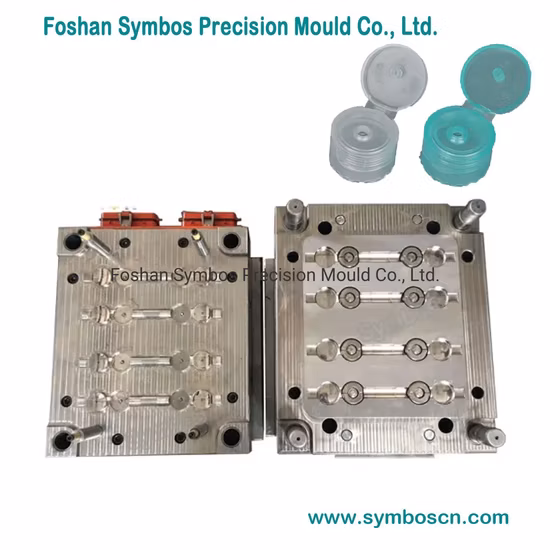 Molde OEM profissional de moldagem por injeção de plástico para tampa de garrafa, tampa de rosca, tampa de plástico, produtos de retenção doméstica com tampa